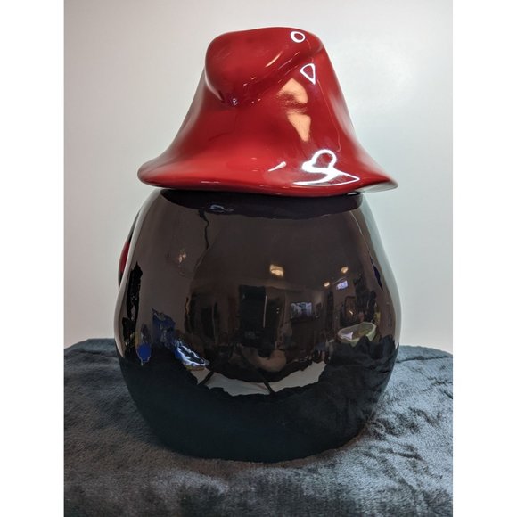 Rae Dunn Halloween Spooky Gnome Cookie Jar Canister New Handsome Devil - Picture 4 of 9